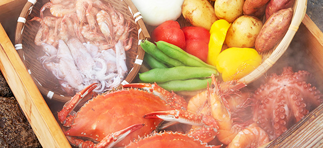 海鮮市場 蒸し釜や